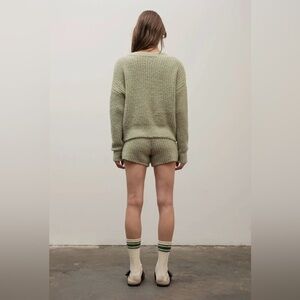 Cozy Sage Green Shorts